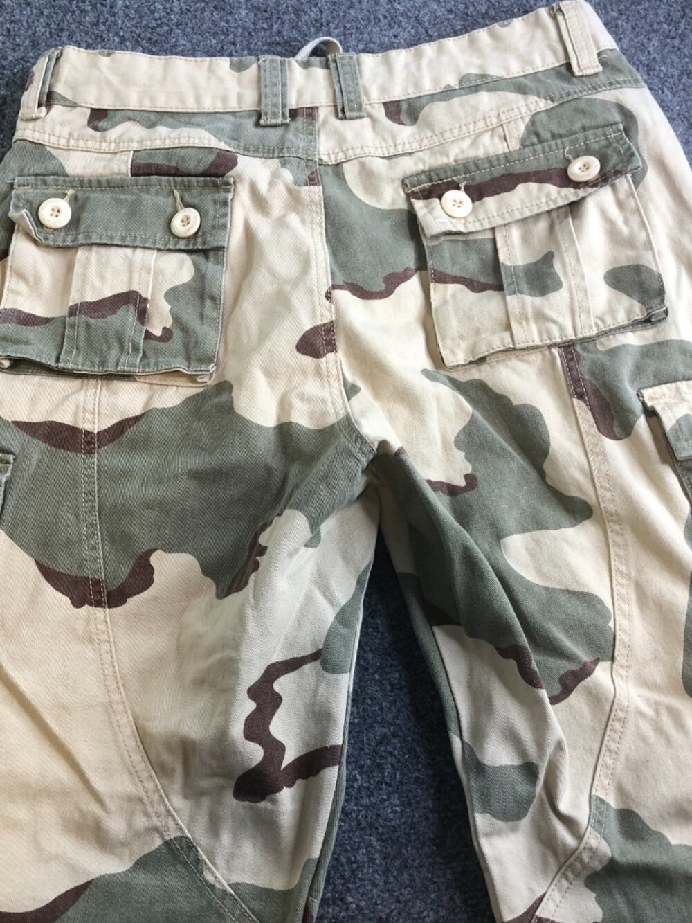 Vintage Mustway Pants Mens 32x30 Camo Cargo Utility Military Outdoor Paratrooper - Picture 12 of 14